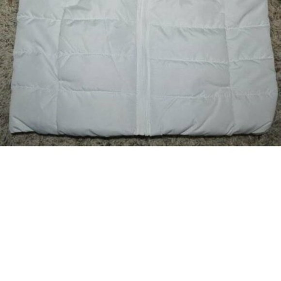*Puffer Jacket sz 5/6 The Childrens Place White Water Resistant Zip Up Girls - Picture 4 of 6